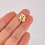 Herraje Virgen de Guadalupe 1.15g / 1.5cm Oro Amarillo 18K