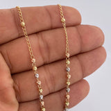 Rosario Virgen Milagrosa 5.85gr / 50.5cm / Tres Oros 18K &