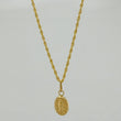 Set Cadena Lazo + Dije Virgen De Guadalupe / 1,2 gr / 44.8 cm Oro Amarillo 18K