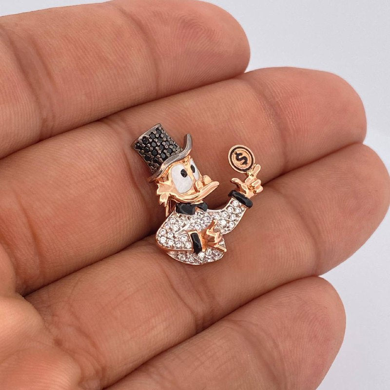 Herraje Pato Inspirado 4.1gr / 2.4cm / Tres Oros 18K $