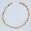 Pulso Rustico Tribal 4.5gr / 21.5cm / Oro Amarillo 18K &