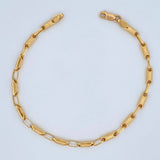Pulso Rustico Tribal 4.5gr / 21.5cm / Oro Amarillo 18K &