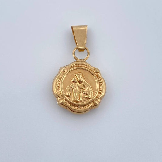 Dije Virgen Del Carmen 1.05gr / 2.4cm / Oro Amarillo 18K &