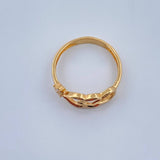 Anillo Corazon En Flecha 1.65gr / T6 1/2 / Oro Amarillo 18K &