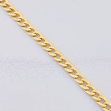 Pulso Cubano 2.7g / 19.4cm / 4.25mm Oro Amarillo 18K