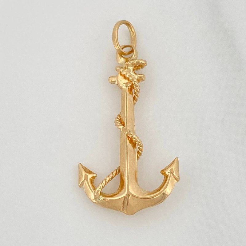 Dije Ancla Lazo 2.1 g / 3.4 cm Oro Amarillo 18K