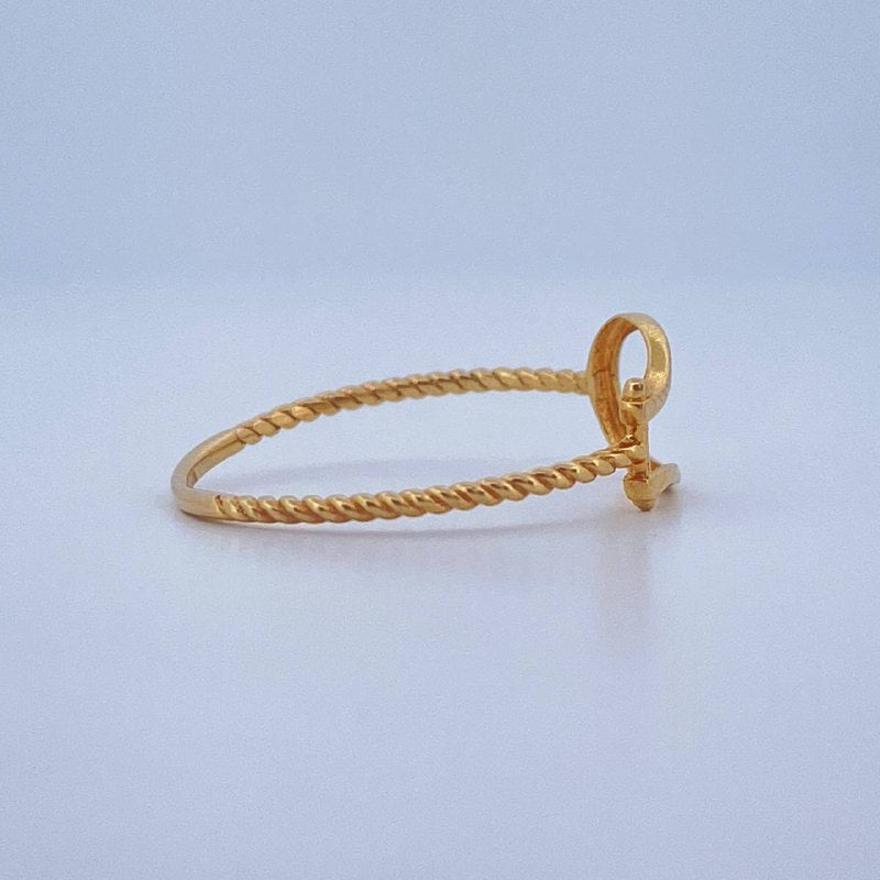Anillo Arpa 0.75gr / T7 1/4 / Oro Amarillo 18K &