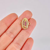Herraje Virgen de Guadalupe 2.2g / 2.6cm Oro Amarillo 18K
