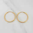 Candongas Aro Rayado 1.65 g / 2.4 cm Oro Amarillo 18K