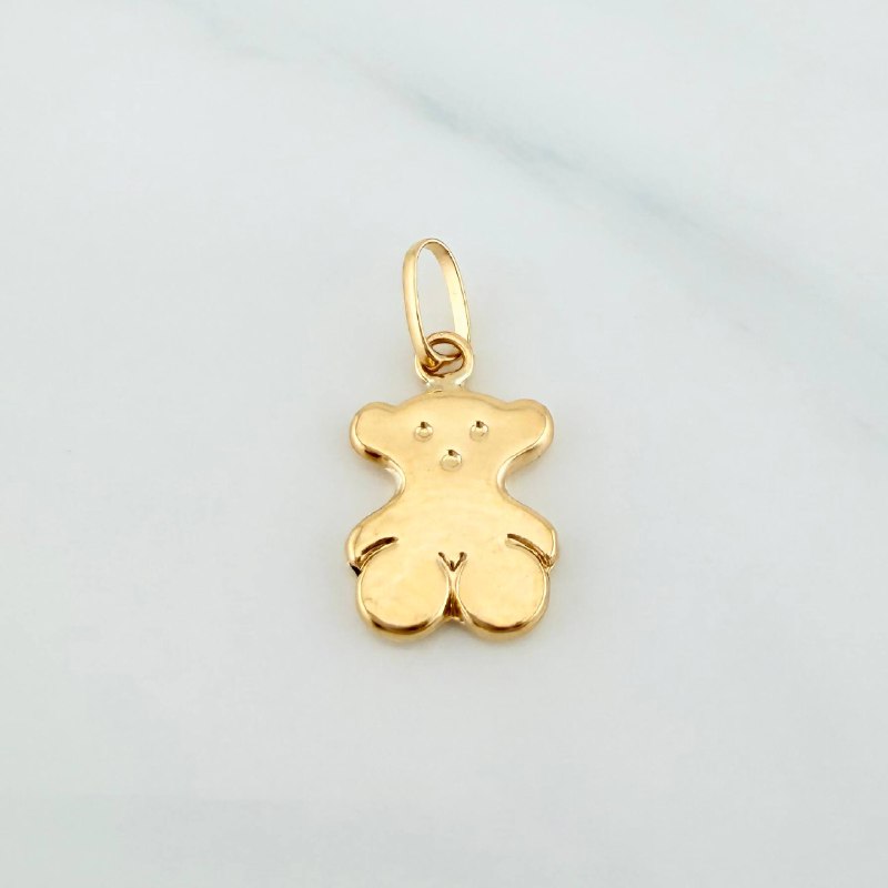 Dije Oso 0.65 g / 1.8 cm Oro Amarillo 18K