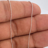 Cadena Militar 2.7gr / 60.2cm / Oro Blanco +3 18K %