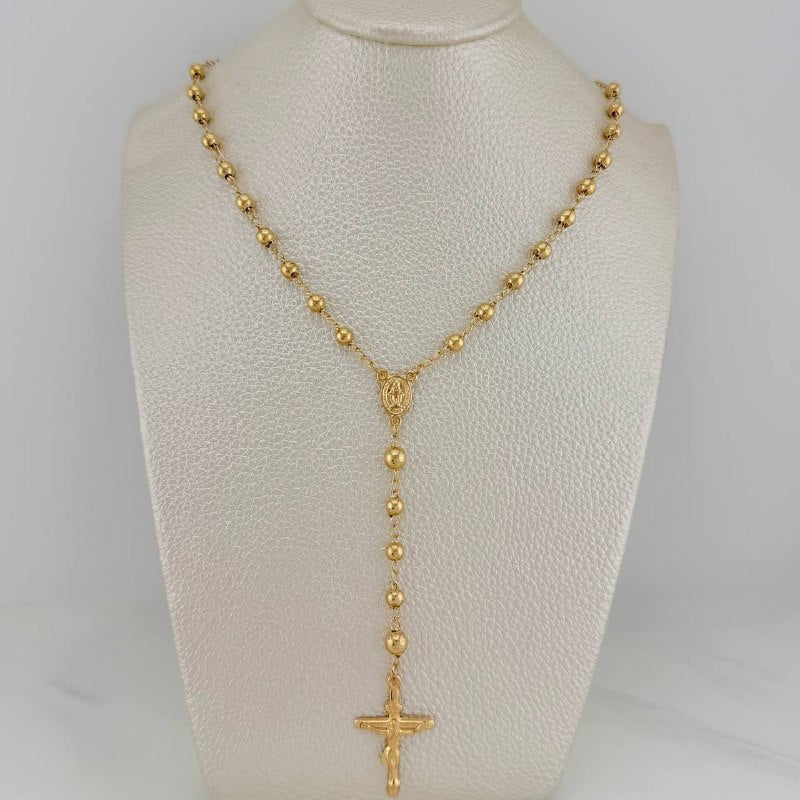 Rosario Virgen Milagrosa 10.55gr / 39.5cm / Oro Amarillo 18K %