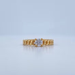 Anillo Solitario Cubano 1.95gr / T5 / Oro Amarillo 18K &