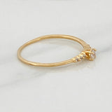 Anillo Solitario Churumbela 1 g / T7 1/4 Oro Amarillo 18K