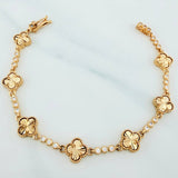 Pulso Tennis Trebol 10.35 g / 18.3 cm / 2.6 mm Oro Amarillo 18K