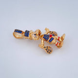 Dije Pato Bolsas De Dinero Articulado 6.15gr / 3.5cm / Tres Oros 18K $