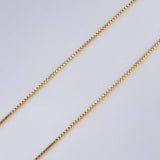 Set Cadena y Dije Veneciana + Virgen De Guadalupe 1.45gr / Oro Amarillo 18K (Oferta) $