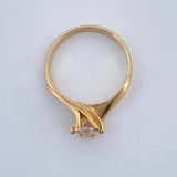 Anillo Solitario Linea Invertida 2.35gr / T5 / Oro Amarillo 18K &