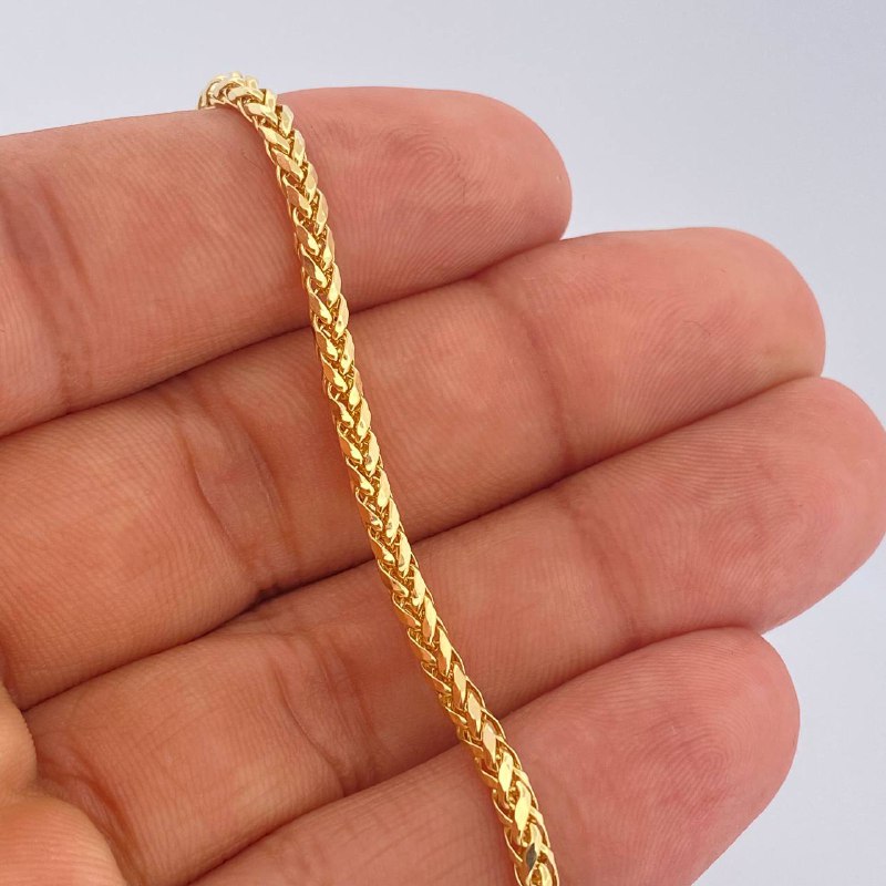 Pulso Franco 2.9gr / 20.5cm / Oro Amarillo +3 14K Italy $