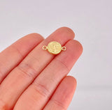 Herraje Circulo Letra J 0.6g / 1.7cm Oro Amarillo 18K