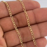 Cadena Figaro 2.8gr / 61.1cm / Oro Amarillo +1 14K Italy &