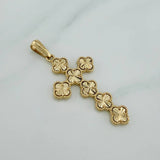 Dije Cruz Trebol 4.9 g / 5.9 cm Oro Amarillo 18K
