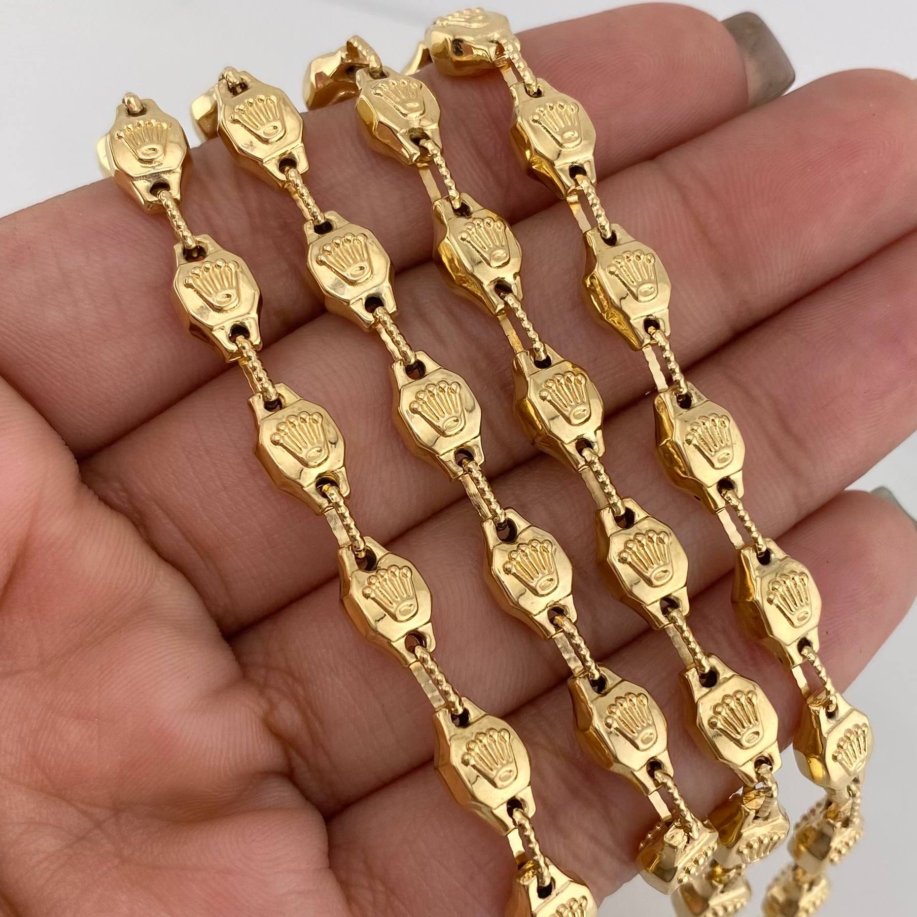 Cadena Rustica Corona 16.35 g / 61 cm / 5.6 mm Oro Amarillo 18K
