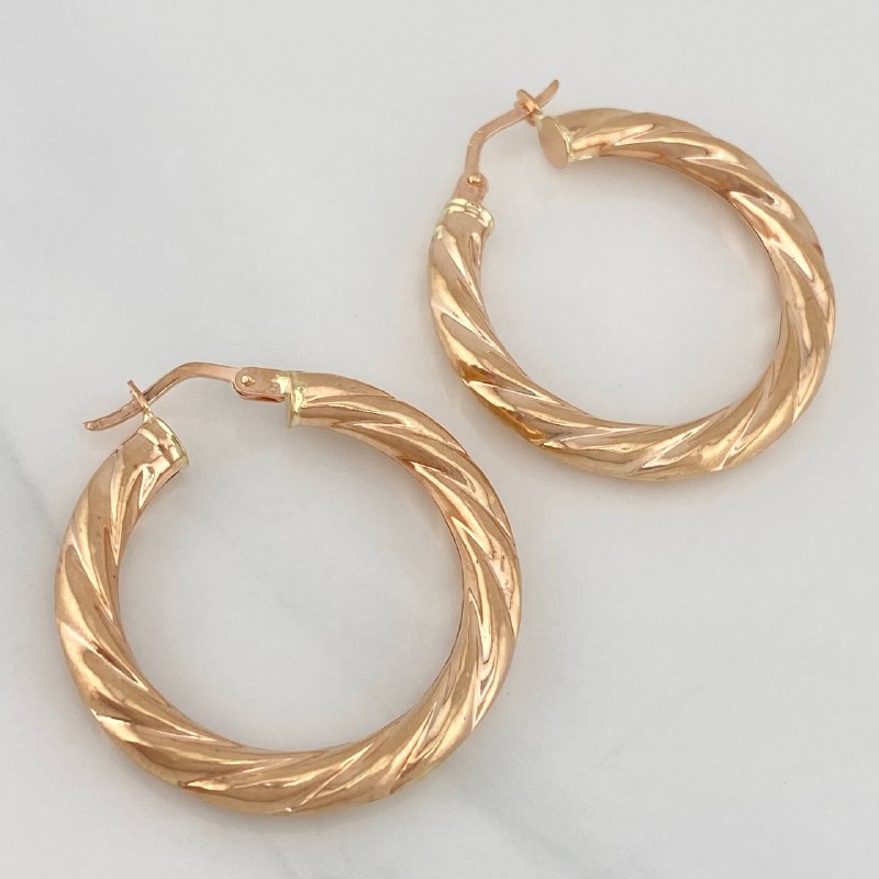 Candongas Emmi 3.8 g / 3 cm Oro Rosa 18K