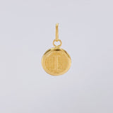 Dije Circulo Letra I 0.45g / 1.6cm Oro Amarillo 18K