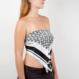 Pañoleta bandana Gold Lovers blanca