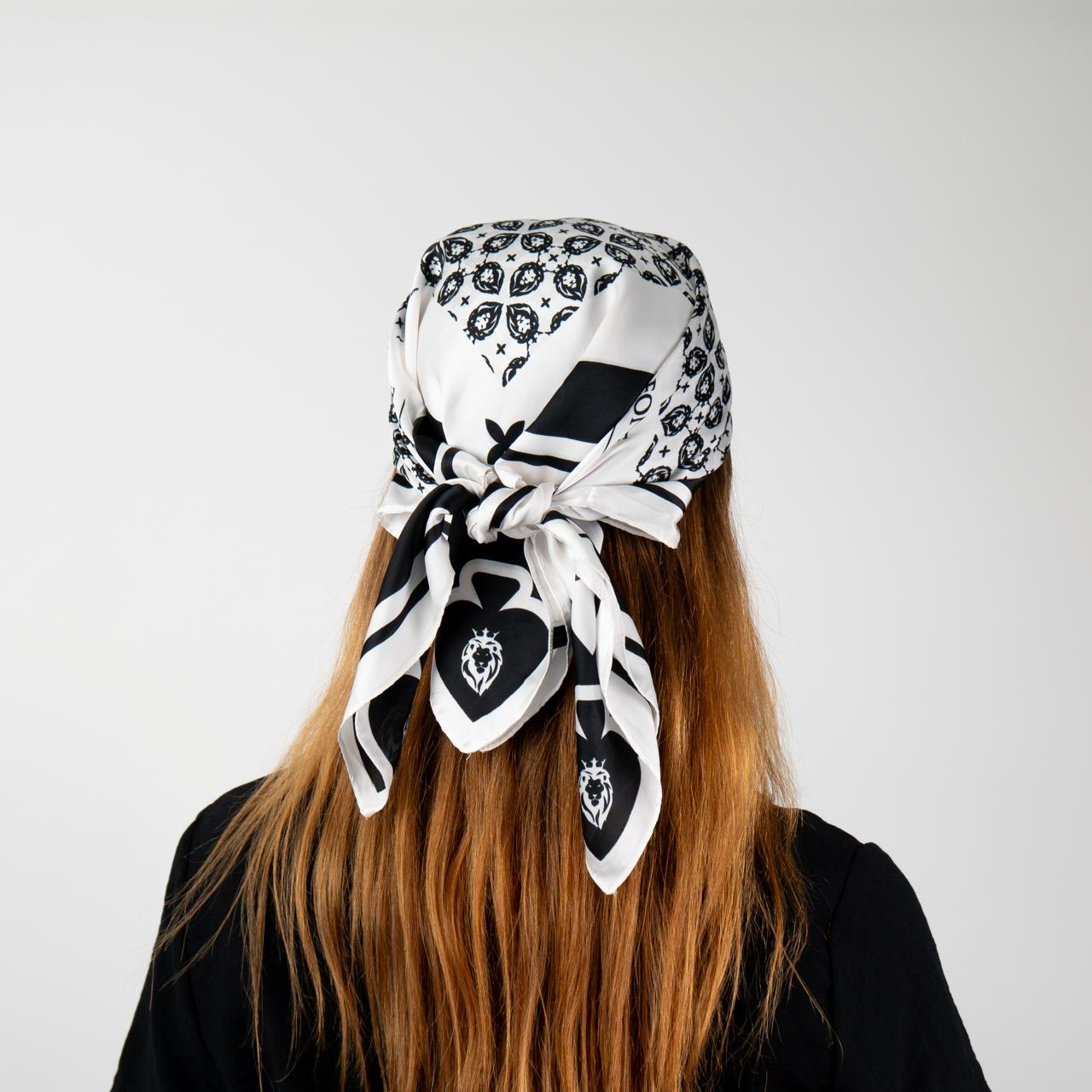 Pañoleta bandana Gold Lovers blanca