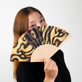 Abanico decorativo Gold Lovers negro