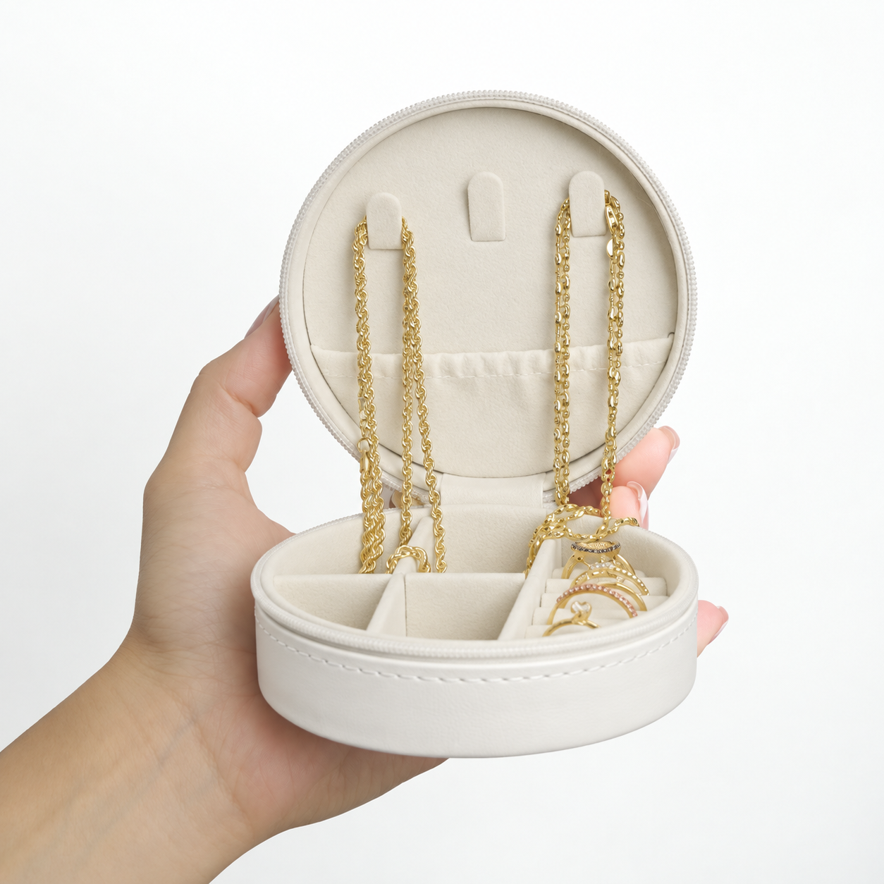 Joyero Traveler Gold Lovers blanco