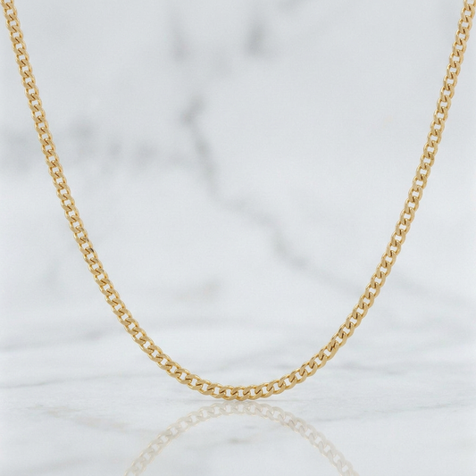 Cadena Cubana 1.5 g / 45.3 cm / 1.7 mm Oro Amarillo 18K