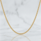 Cadena Cubana 1.5 g / 45.3 cm / 1.7 mm Oro Amarillo 18K