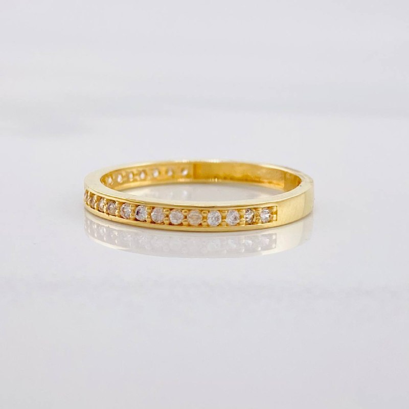 Anillo Carril 1.65g / T7 Oro Amarillo 18K