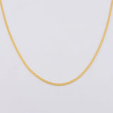 Cadena China 1.85g / 45cm / 0.6mm Oro Amarillo 18K