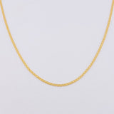 Cadena China 2.7g / 45cm / 2.2mm Oro Amarillo 18K