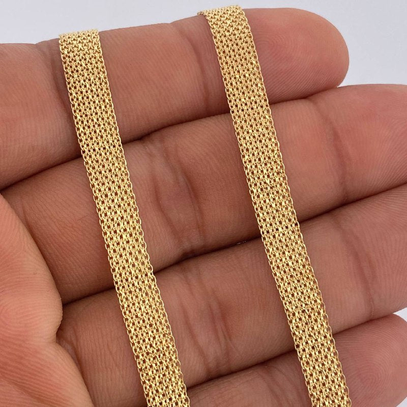 Cadena China 10.8gr / 61cm / Oro Amarillo +1 14K Italy &