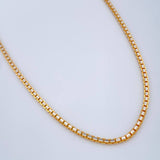 Cadena Veneciana 12.65gr / 50cm / Dos Oros Amarillo Blanco +3 18K $