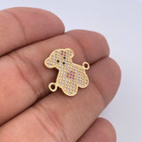 Herraje Oso Corazon 2.1gr / 2cm / Oro 18K &