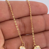 Cadena Trebol Aro Seguido 3.5gr / 45cm / Oro Amarillo 18K &