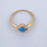 Anillo Trebol 2.25gr / T7 / Oro Amarillo 18K &