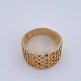 Anillo Malla 5.65gr / T8 1/4 / Dos Oros Amarillo Blanco 18K &