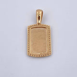 Dije Placa 2.65gr / 2.6cm / Oro 18K $