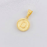 Dije Circulo Letra D 0.55g / 1.7cm Oro Amarillo 18K