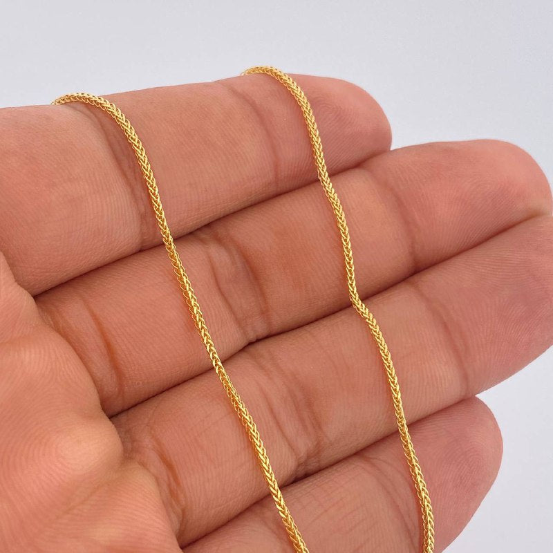 Cadena Franco 2.3gr / 50cm / Oro Amarillo +3 18K $