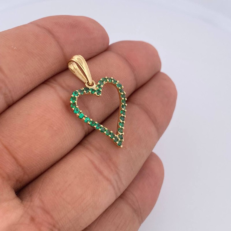 Dije Silueta Corazon 2gr / 3cm / Oro 18K &