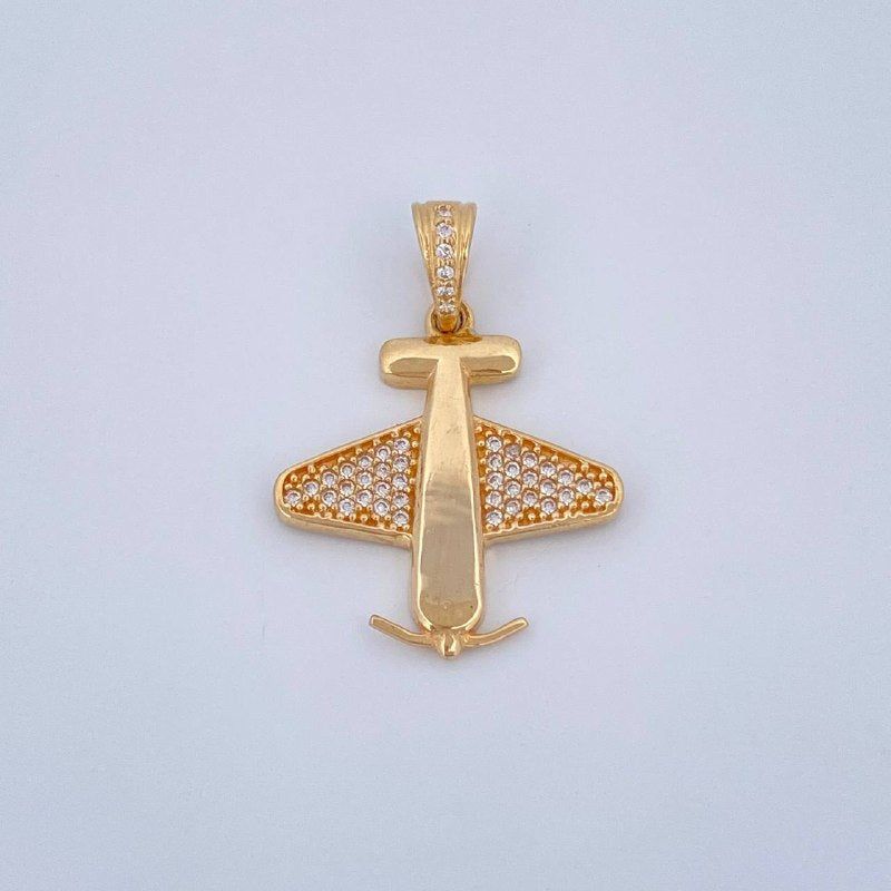 Dije Avion 2.75gr / 2.9cm / Oro Amarillo 18K $