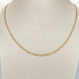 Cadena Escalera Plana 7.2gr / 60.1cm / Tres Oros +3 18K %